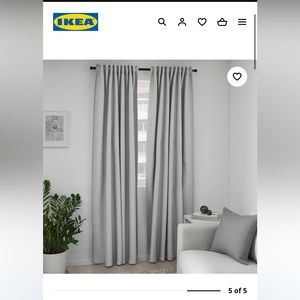 IKEA VILBORG CURTAINS GRAY - 2 Pairs (4 panels) 57x98”